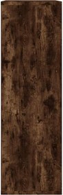 vidaXL Βιβλιοθήκη/Ντουλάπι Καπνιστή Δρυς 50x25x80 εκ. Επεξεργ. Ξύλο