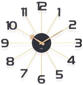 Ρολόι Τοίχου Astraea ACCTIM29022 49,2x4,5cm Gold-Black Acctim Μέταλλο