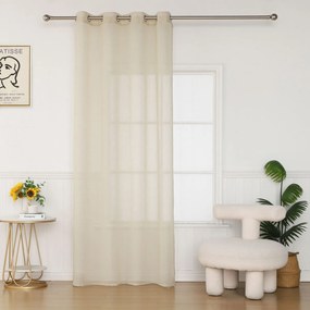 Κουρτίνα (140x285) Με Τρουκς Βιοκαρπέτ Home Seraina 03 Ecru