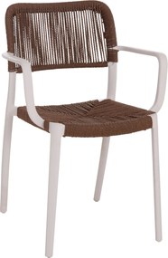 ΠΟΛΥΘΡΟΝΑ ΕΞ.ΧΩΡΟΥ STRIDER HM6391.01 ΛΕΥΚΟ ΠΟΛΥΠΡΟΠΥΛΕΝΙΟ--ΚΑΦΕ ΣΧΟΙΝΙ 57x53x80Υεκ.