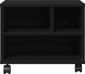 vidaXL Βάση Εκτυπωτή με Ρόδες Μαύρο 41x32x34,5 εκ.