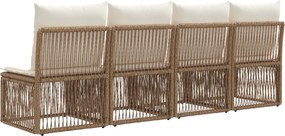 vidaXL Καναπές 4 Θέσεων 4 pcs 4-Αριθμός καθισμάτων Μπεζ