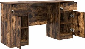 vidaXL Γραφείο Καπνιστή δρυς 140 x 49 x 76 εκ. Επεξεργασμένο ξύλο