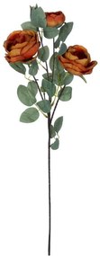 Τεχνητό Λουλούδι Climbing Rose 21187 70cm Green-Orange GloboStar Πολυαιθυλένιο,Ύφασμα