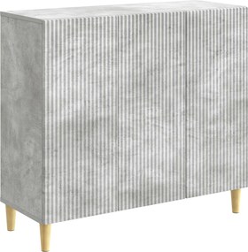 vidaXL Πλαϊνό γραφείο Γκρι Σκυροδέματος 89 x 34,5 x 80 εκ