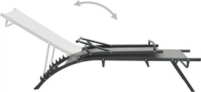 vidaXL Ξαπλώστρες 2 τεμ. από Textilene / Ατσάλι