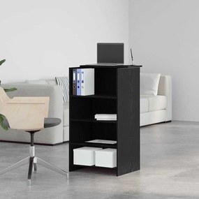 vidaXL Γραφείο υποδοχής Μαύρο 55x50x103,5 cm Κατασκευασμένο ξύλο