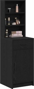 vidaXL Highboard Μαύρη Οξυά 40 x 40,5 x 135 εκ. Επεξεργασμένο ξύλο
