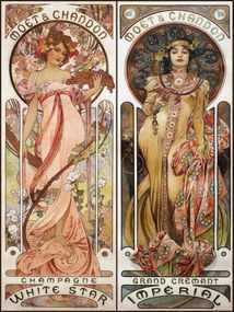 Εκτύπωση έργου τέχνης Moet & Chandon (Vintage Art Nouveau)  - Alfons Mucha, (30 x 40 cm)