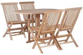 vidaXL Σετ επίπλων 5 pcs Καφέ