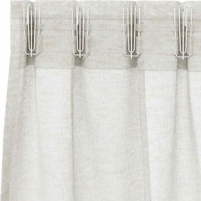 vidaXL Κουρτίνα βυσσινί 2 pcs Κρεμ 260 x 140 εκ. Πολυεστέρας