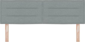 vidaXL Κεφαλάρι Ανοιχτό γκρι 160 cm ύφασμα