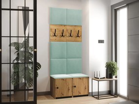 Σετ διαδρόμου Hartford E100, 44cm, Ταπισερί, Πλαστικοποιημένη μοριοσανίδα, Τοίχου, Εντοιχισμένη