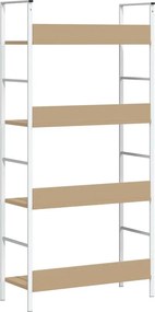 vidaXL Ραφιέρα 4 Επιπέδων Δρυς 60x27,6x124,5 εκ. Επεξεργασμένο Ξύλο