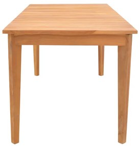 Τραπέζι Ory pakoworld teak ξύλο σε φυσική απόχρωση 160x80x75εκ