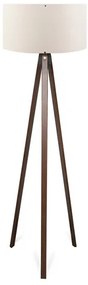 Φωτιστικό δαπέδου PWL-1059 Pakoworld Ε27 καρυδί-μπεζ Φ38x140εκ 202-000001 Μπεζ