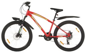 Ποδήλατο Mountain 26'' Κόκκινο με 21 Ταχύτητες 42 εκ. - Κόκκινο
