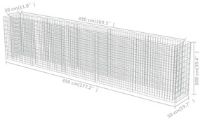 ΣΥΡΜΑΤΟΚΙΒΩΤΙΟ-ΓΛΑΣΤΡΑ ΥΠΕΡΥΨΩΜΕΝΗ 450X50X100 ΕΚ. ΓΑΛΒ. ΧΑΛΥΒΑΣ 143564