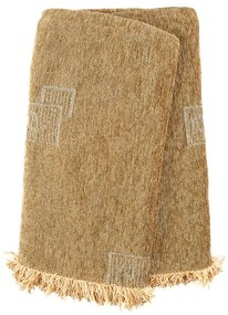 Ριχτάρι Σενίλ Ζακάρ Box Beige Μονοθέσιο