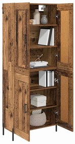 vidaXL Highboard 2 pcs Παλιό Ξύλο Επεξεργασμένο ξύλο