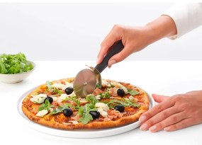 Brabantia Tasty+ 1008888 Μαχαίρι πίτσας, Κρεμάστρα, Δακτύλιος ανάρτησης, Σκληρυμένο ατσάλι, Σκούρο γκρι