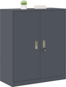 vidaXL Ντουλάπι αποθήκευσης Ανθρακί 90 x 40 x 105 cm Ατσάλι