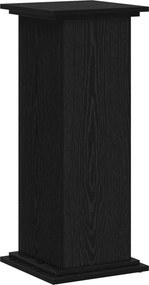 vidaXL Βάση φυτών Μαύρη Οξυά 33 x 33 x 80 cm Επεξεργασμένο ξύλο