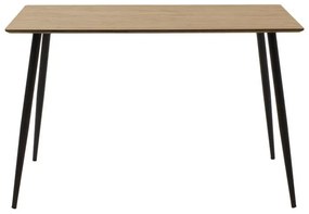 Σετ Τραπεζαρίας Cuba - Julita 5 τεμ Mdf σε Sonoma - Μαύρο - Φυσικό 120x70x76εκ. 120x70x76 εκ.