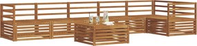vidaXL Σειρά Καναπέ Εξωτερικού 7 pcs Φυσικό