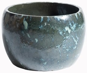 Supergreens Κασπώ Κεραμικό "Granite" Πράσινο 55x55x38 εκ.