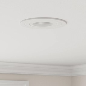 vidaXL Κρυφά Φώτα 12 τμχ Στρογγυλό GU10 Λευκό Ø91 mm