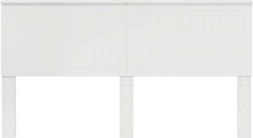 vidaXL Κεφαλάρι με κεφαλάρι Λευκό 180 cm Επεξεργασμένο ξύλο