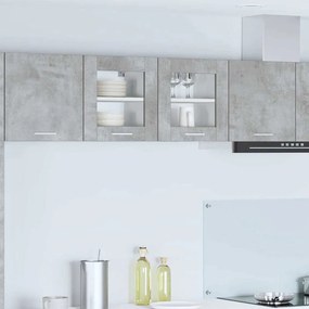 vidaXL Κρεμαστό ντουλάπι Riga 2 pcs Σκυρόδεμα Γκρι 40 x 31 x 40 εκ.