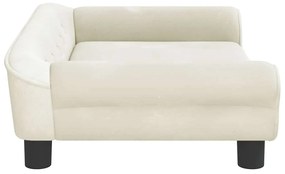vidaXL Καναπές Παιδικός κρεμ 70x45x26 εκ. από Βελούδο