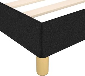 vidaXL Σκελετός Κρεβατιού Χωρίς Στρώμα Μαύρο 140x200 εκ.Υφασμάτινο