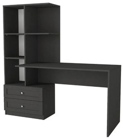 Γραφείο εργασίας Mantra Megapap χρώμα ανθρακί 150x60x152εκ.