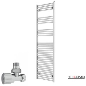 Thermo ALTO Θερμαινόμενη πετσετοκρεμάστρα από Mild Steel με υδραυλική λειτουργία, 176x50cm Chrome
