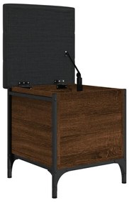 vidaXL Παγκάκι Αποθήκευσης Καφέ Δρυς 42x42x45 εκ. από Επεξ. Ξύλο