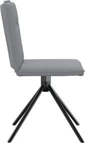 vidaXL Καρέκλες Τραπεζαρίας 4 τεμ Αν. Γκρι Υφασμάτινες