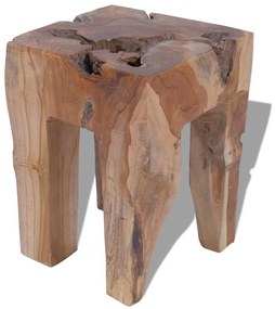 vidaXL Σκαμπό από Μασίφ Ξύλο Teak