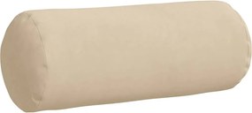 vidaXL Μαξιλάρια Στήριγμα 2 pcs Κρεμ Ø 15 x 40 εκ Ύφασμα Μικροΐνας