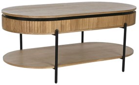 Τηλεόραση Home ESPRIT Μαύρο Φυσικό Μέταλλο 120 x 64 x 52 cm