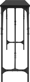 vidaXL Τραπέζι κονσόλας Μαύρη δρυς 200 x 29 x 75 cm