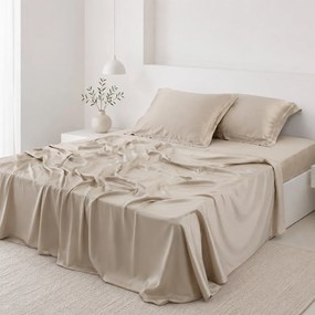 Σεντόνια King Size (Σετ) Silk Fashion Bamboo Beige