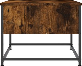 vidaXL Τραπεζάκι Σαλονιού Καπνιστή Δρυς 100x51x40 εκ. Επεξεργασμ. Ξύλο