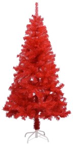 vidaXL Χριστουγεννιάτικο Δέντρο Τεχνητό με Βάση Κόκκινο 150 εκ. PVC