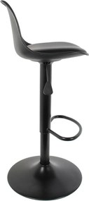 ΚΑΡΈΚΛΕΣ &amp; ΠΟΛΥΘΡΌΝΕΣ ISAK BLACK BAR STOOL HD6215
