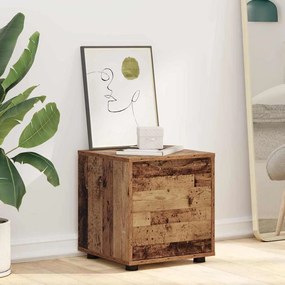 vidaXL Ντουλάπι Μπάνιου Παλιό Ξύλο 40,5 x 40 x 44 εκ