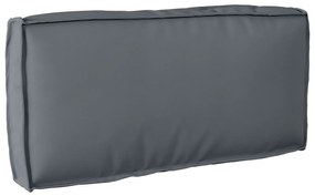 vidaXL Μαξιλάρι Παλέτας για Πλάτη Ανθρακί 80x40x12 cm Υφασμάτινο