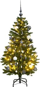 vidaXL Χριστουγεν. Δέντρο Τεχνητό Αρθρωτό με 150 LED &amp; Μπάλες 120 εκ.